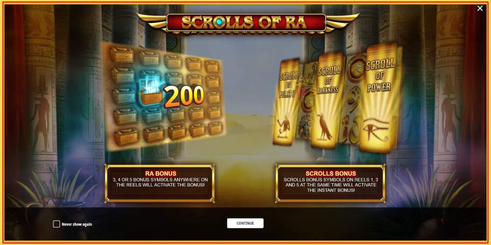 Spelslot Scrolls of RA