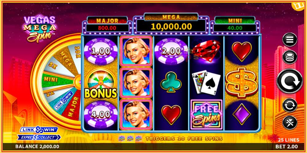 Herní slot Vegas Mega Spin