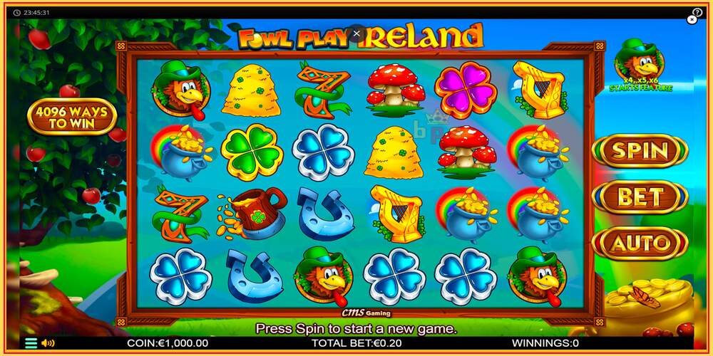 Игровой слот Fowl Play Ireland