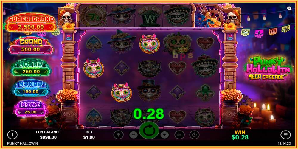 Игровой слот Punky HalloWin Mega Cascade