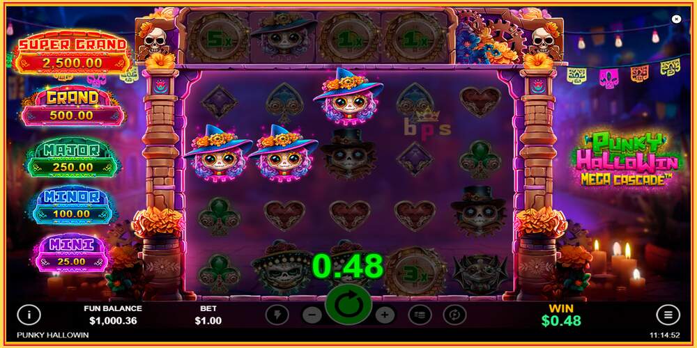 Игровой слот Punky HalloWin Mega Cascade