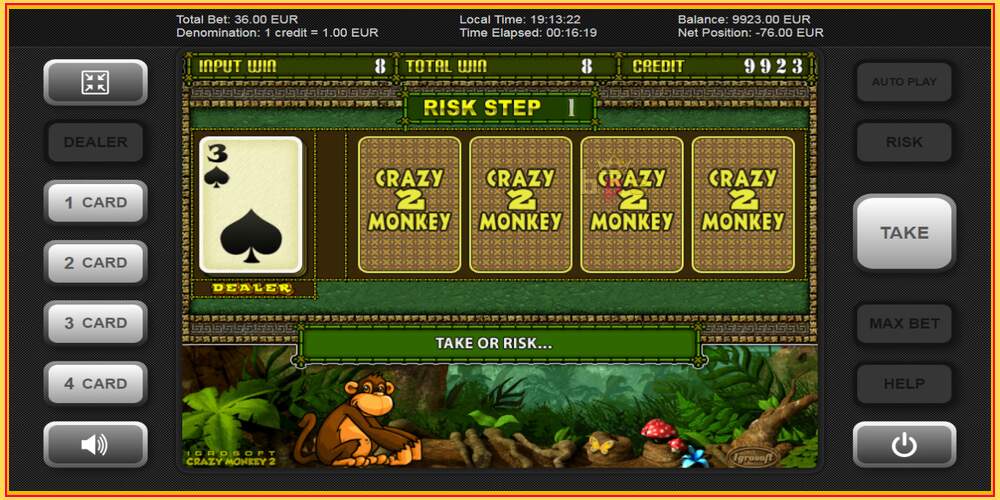 Игровой слот Crazy Monkey 2