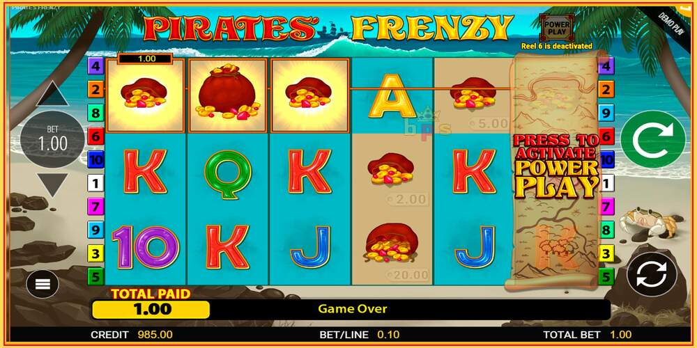 Игровой слот Pirates Frenzy