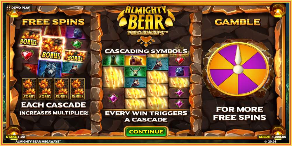 Spelslot Almighty Bear Megaways