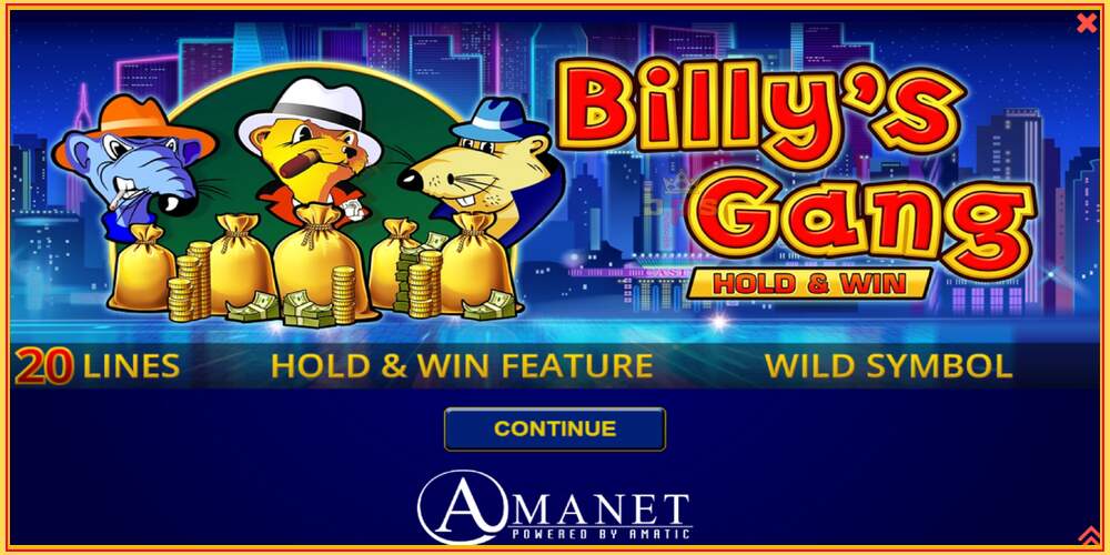 Игровой слот Billys Gang