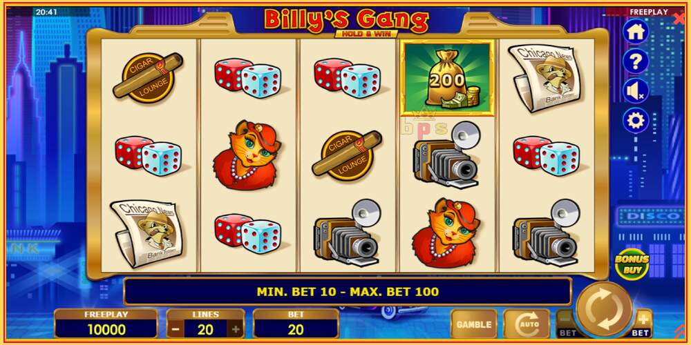 Игровой слот Billys Gang