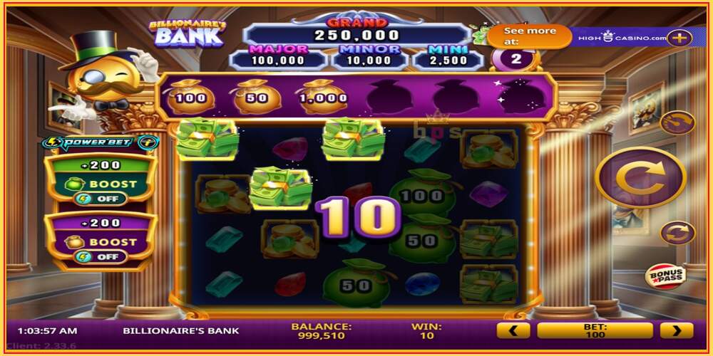 Игровой слот Billionaires Bank