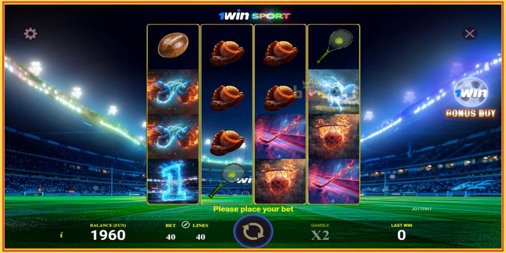 Игровой слот 1win Sport