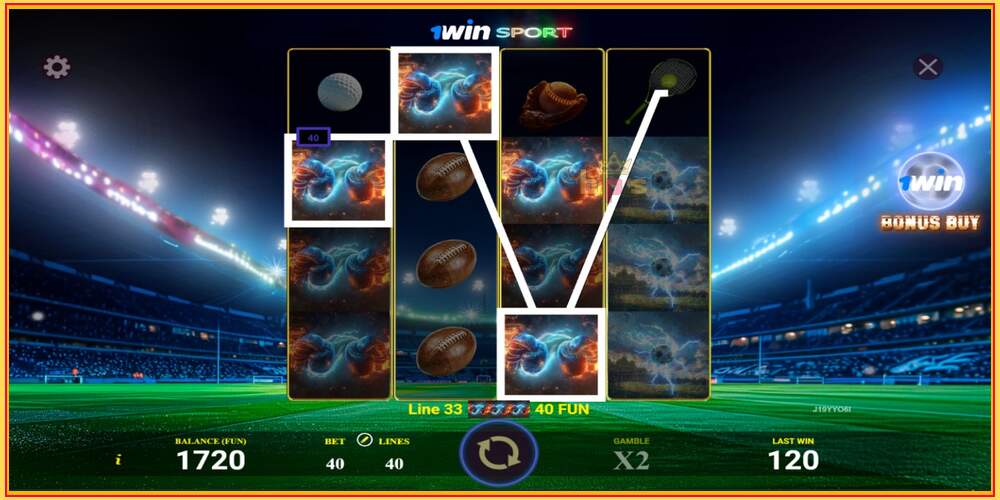 Игровой слот 1win Sport