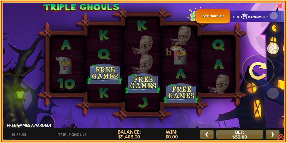 Игровой слот Triple Ghouls