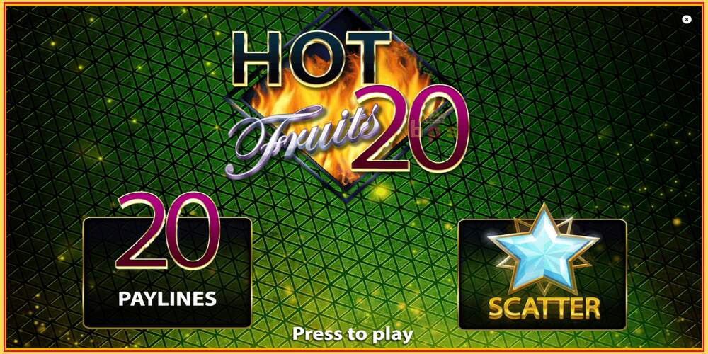 Spelslot Hot Fruits 20