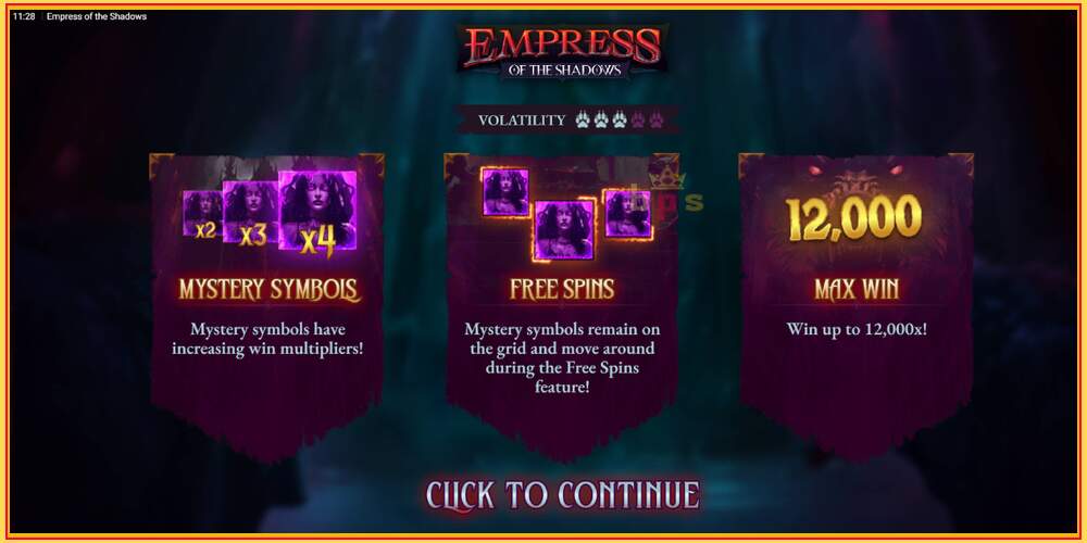 فتحة اللعبة Empress of the Shadows