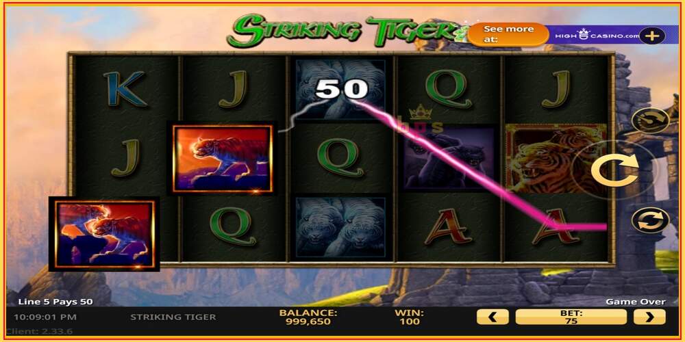 Spelslot Striking Tiger