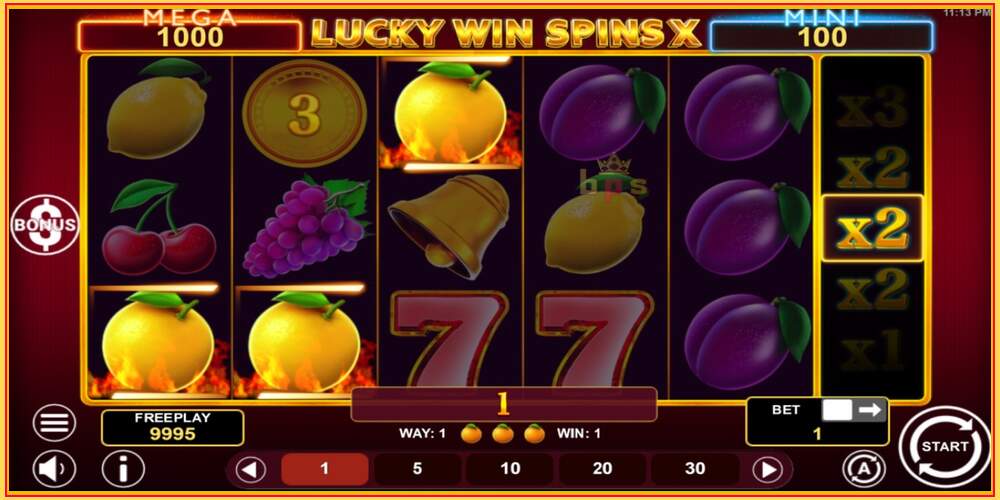 Игровой слот Lucky Win Spins X