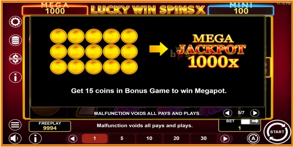 Игровой слот Lucky Win Spins X