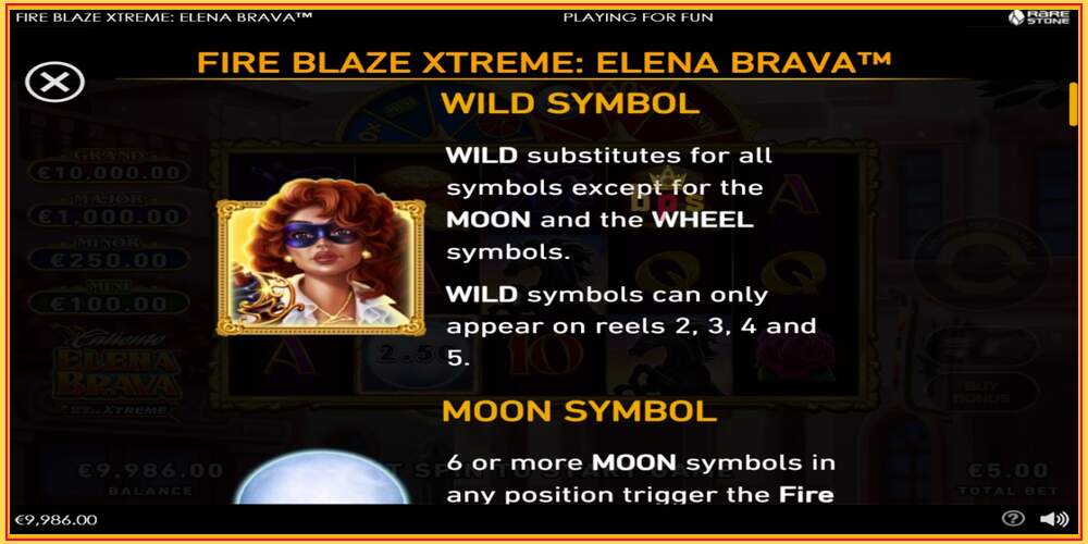 Игровой слот Fire Blaze Extreme: Elena Brava