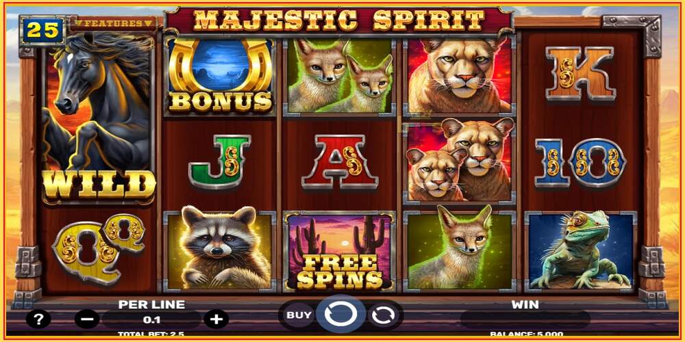 Игровой слот Majestic Spirit