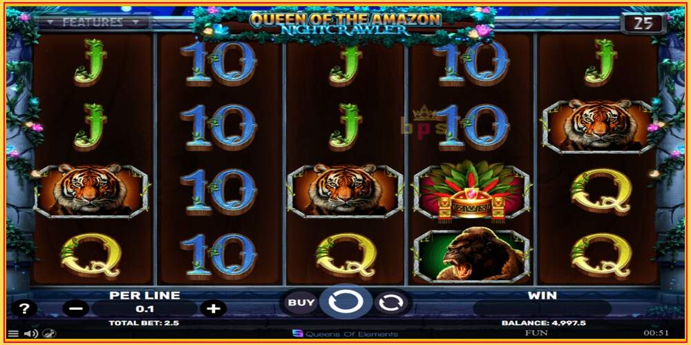 Игровой слот Queen of the Amazon - Nightcrawler