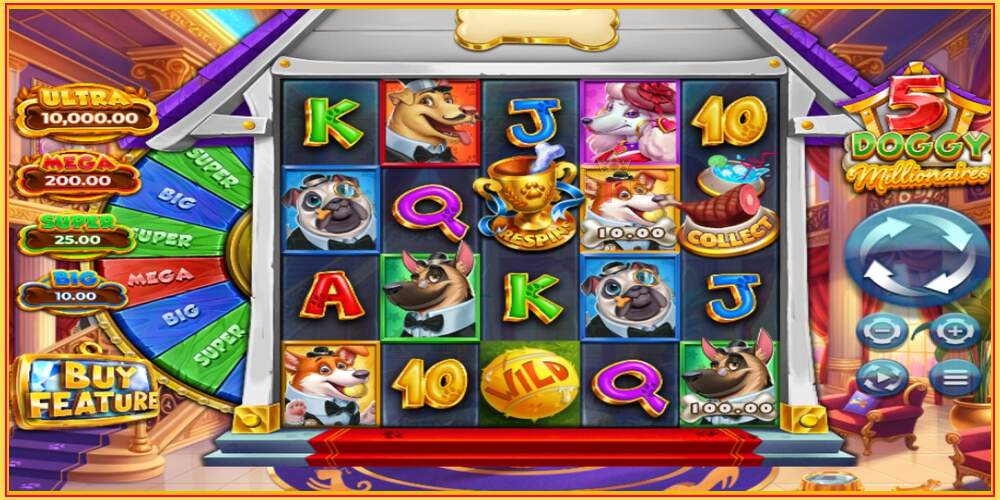 Игровой слот 5 Doggy Millionaires