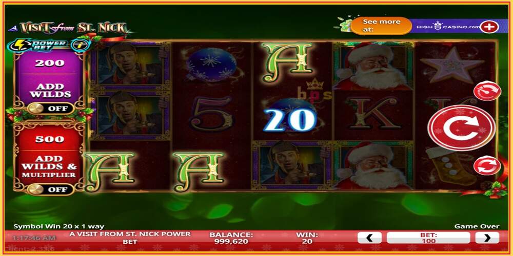 Игровой слот A Visit From St. Nick Power Bet