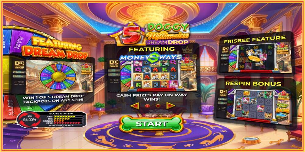 Spelslot 5 Doggy Millionaires Dream Drop