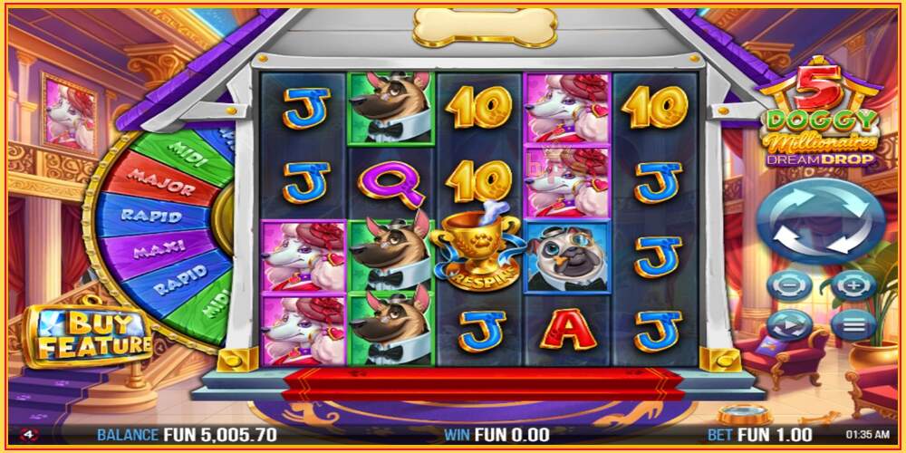 Spelslot 5 Doggy Millionaires Dream Drop