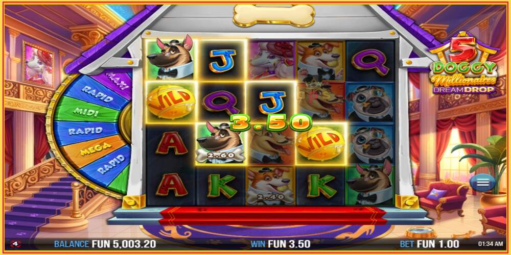 Spelslot 5 Doggy Millionaires Dream Drop