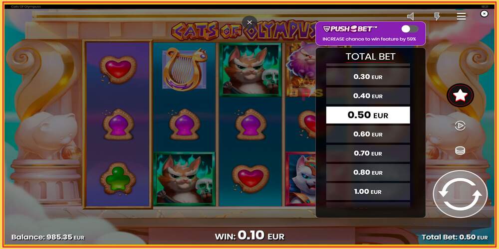 Игровой слот Cats of Olympuss