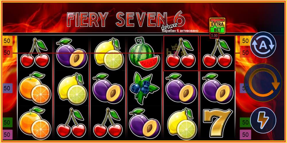 Игровой слот Fiery Sevens Deluxe Six