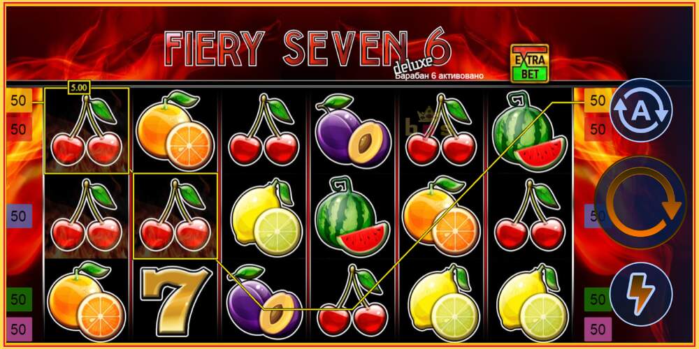 Игровой слот Fiery Sevens Deluxe Six