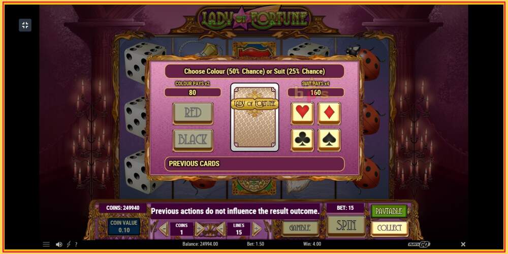 Игровой слот Lady of Fortune