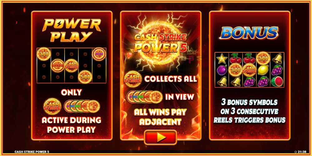 រន្ធហ្គេម Cash Strike Power 5