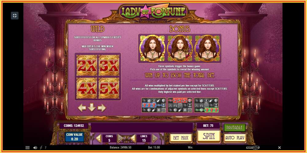 Игровой слот Lady of Fortune