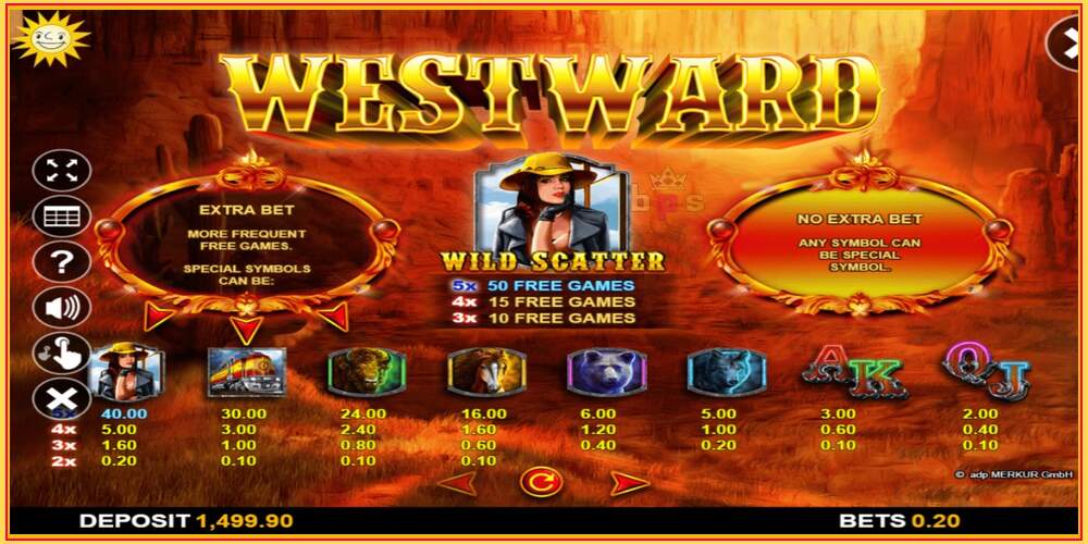 Игровой слот Westward