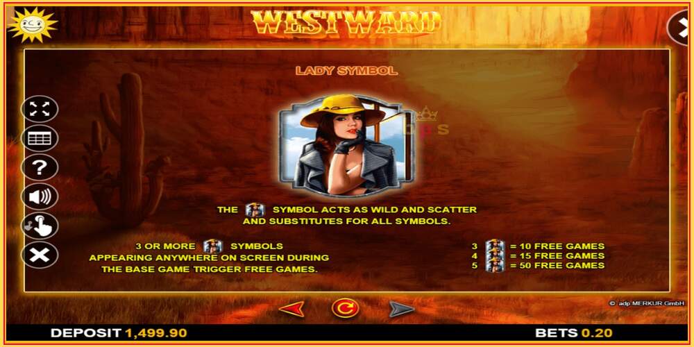 Игровой слот Westward