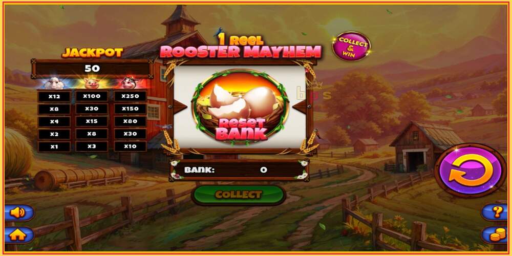 Игровой слот 1 Reel Rooster Mayhem