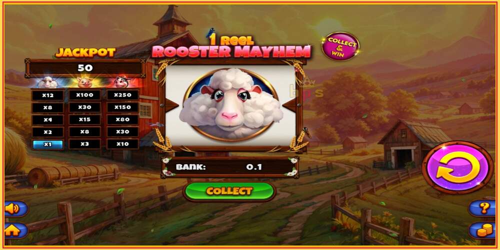 Игровой слот 1 Reel Rooster Mayhem