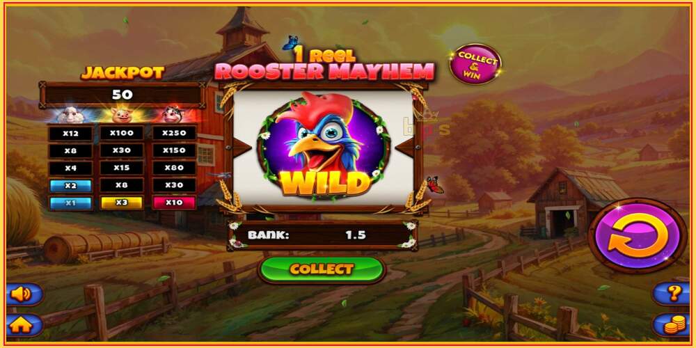 Игровой слот 1 Reel Rooster Mayhem