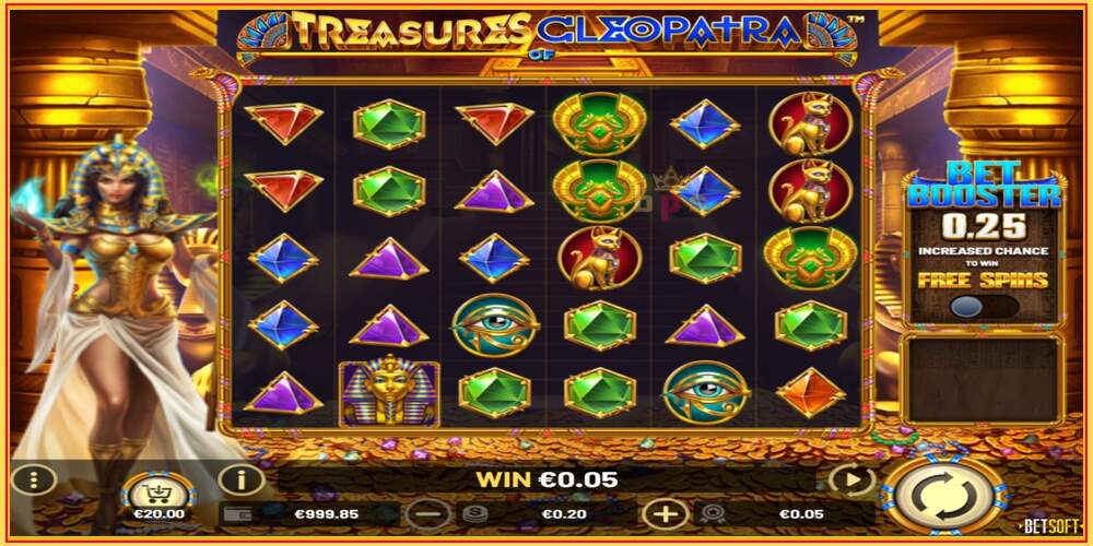 Игровой слот Treasures of Cleopatra