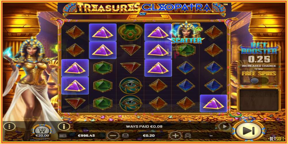 Игровой слот Treasures of Cleopatra