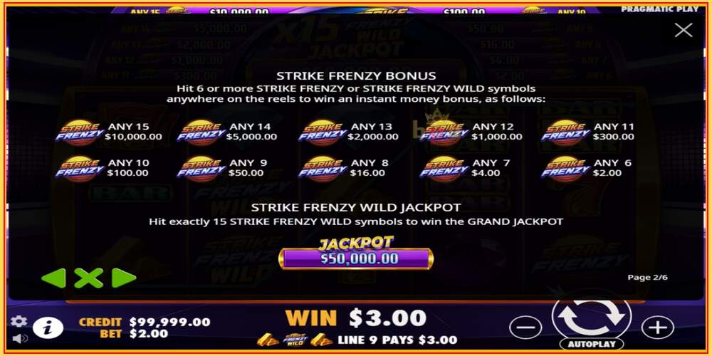 Слот за игра Strike Frenzy