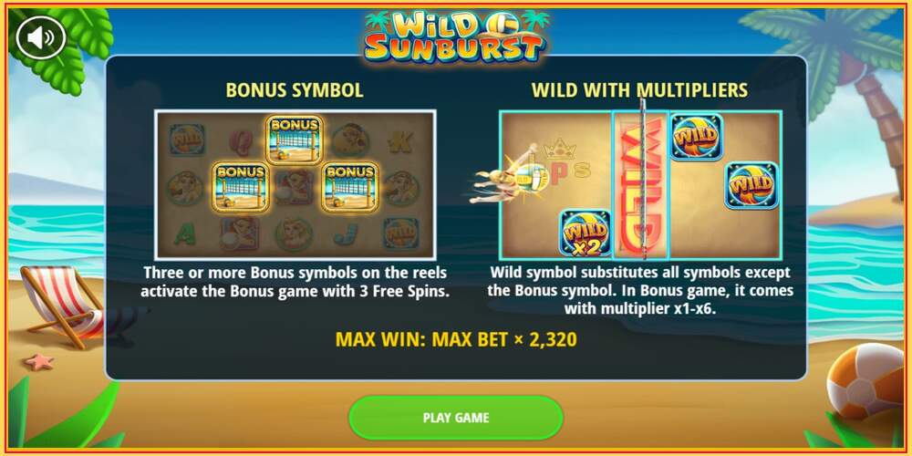 Game slot Wild Sunburst