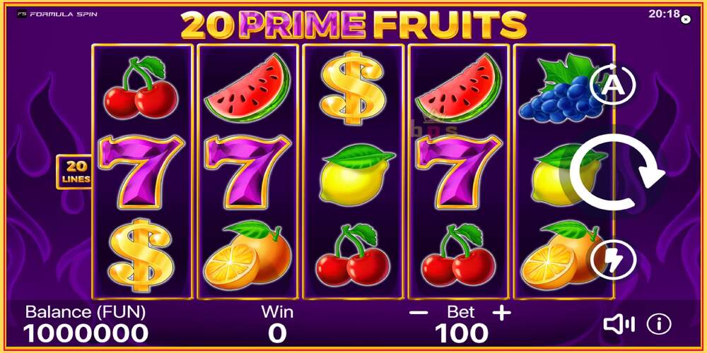 თამაშის სლოტი 20 Prime Fruits