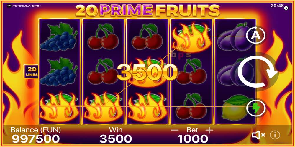 Игра слот 20 Prime Fruits