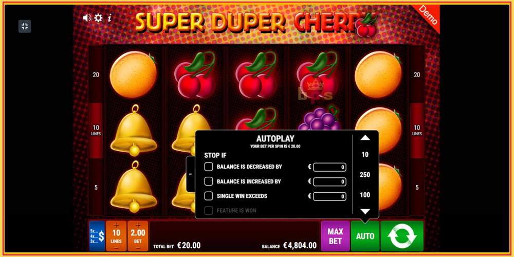 Игровой слот Super Duper Cherry