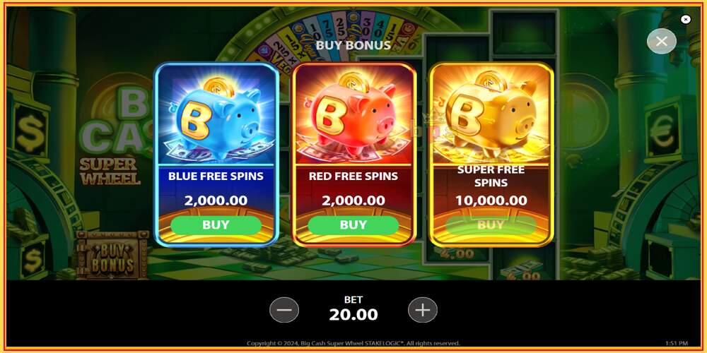 Игровой слот Big Cash Super Wheel