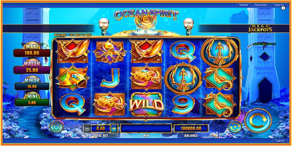 រន្ធហ្គេម Ocean Spirit MegaJackpots