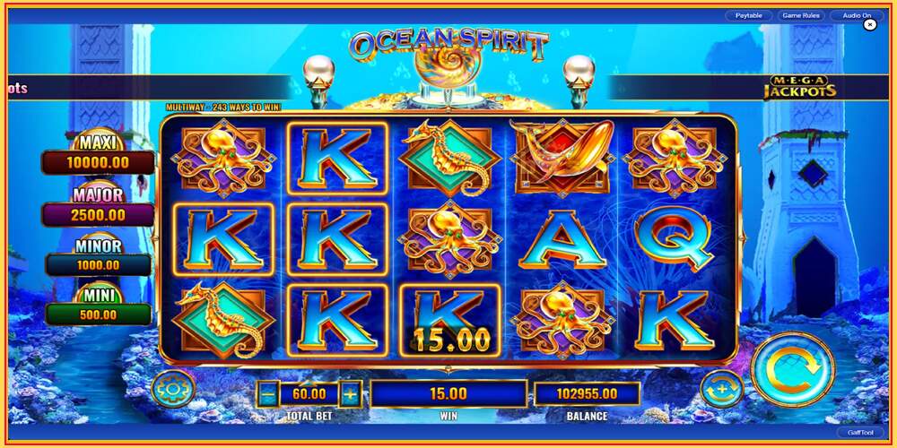 រន្ធហ្គេម Ocean Spirit MegaJackpots