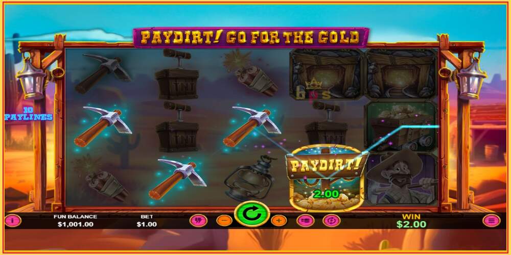 Игровой слот Paydirt! Go for the Gold