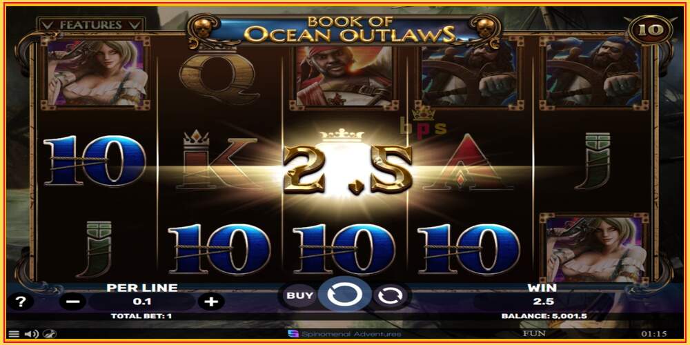 Игровой слот Book of Ocean Outlaws